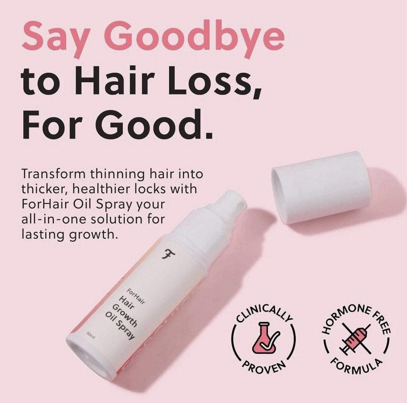 ForChics Hair Growth Serum for Women 50ml - Thinning Hair Scalp Spray