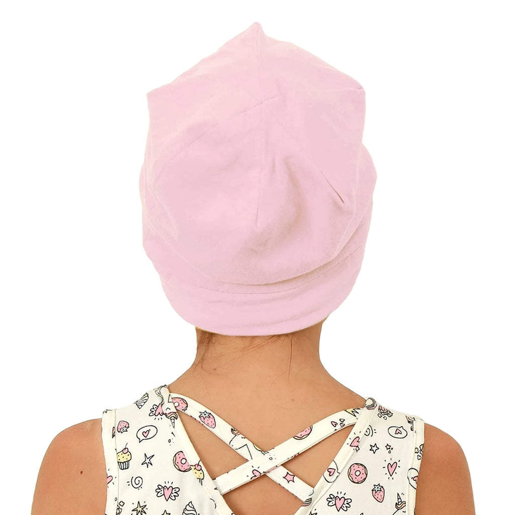 Kids Satin Lined Bonnet Silk Slouchy Beanie for Natural Hair, Adjustable Sleep...