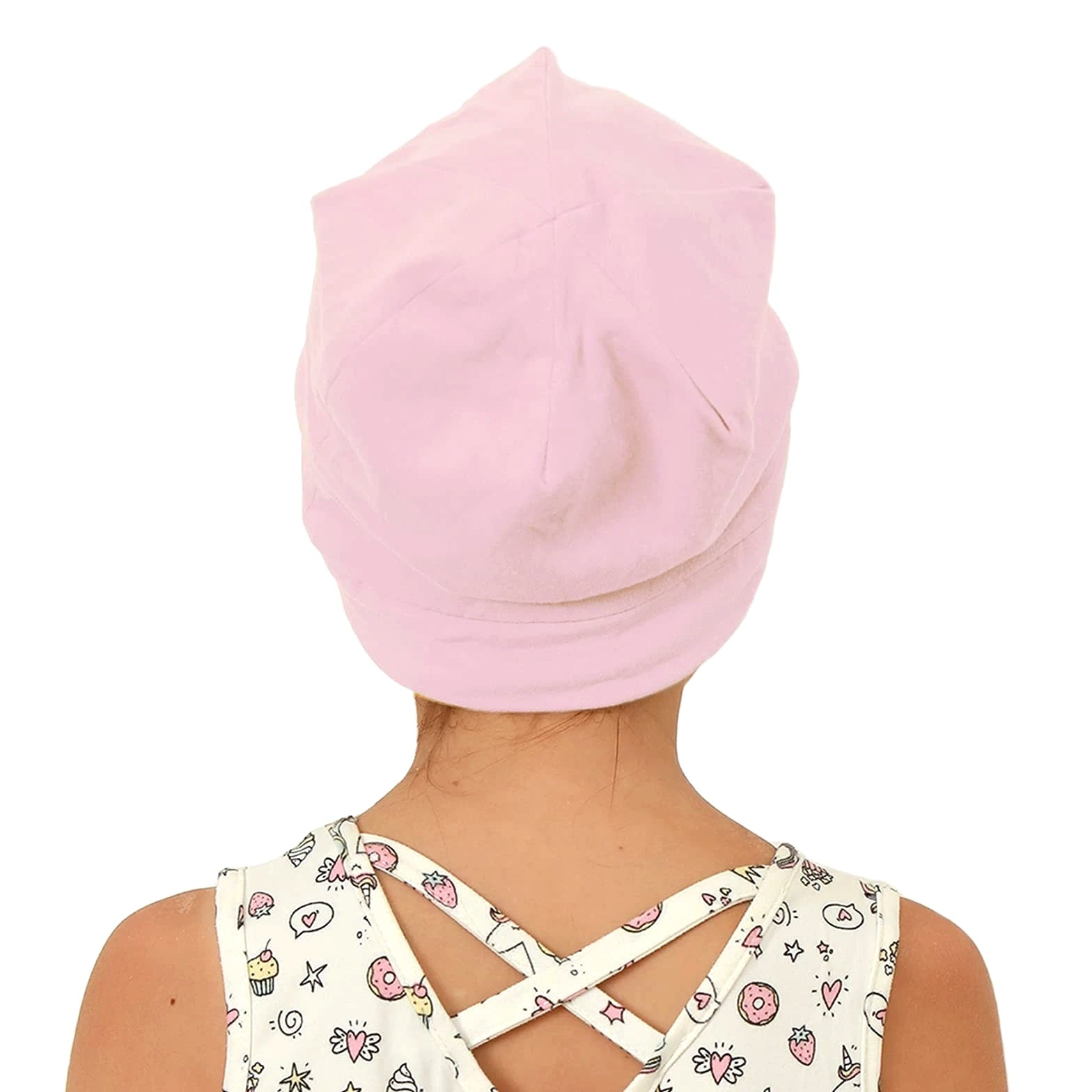 Kids Satin Lined Bonnet Silk Slouchy Beanie for Natural Hair, Adjustable Sleep...