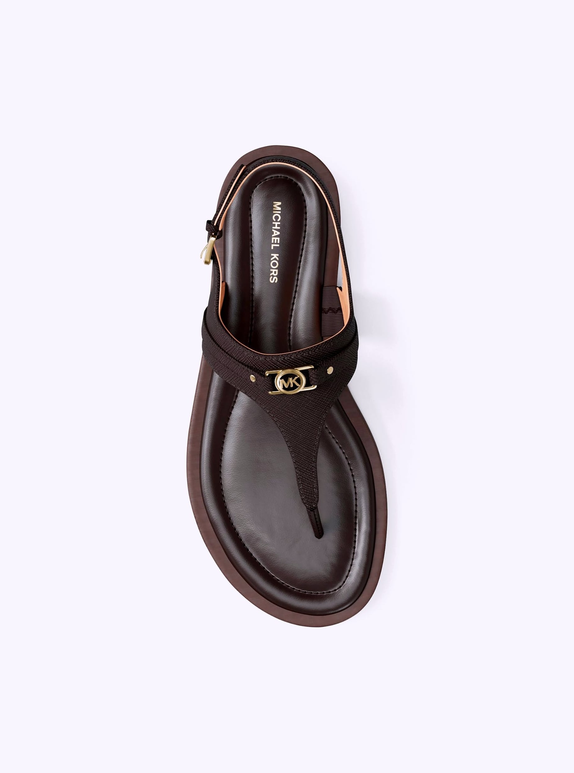 Michael Kors Mandy Leather Thong Sandals