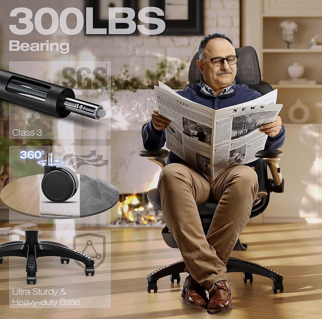 ELABEST X100 Ergonomic Mesh Office Chair with Lumbar Support