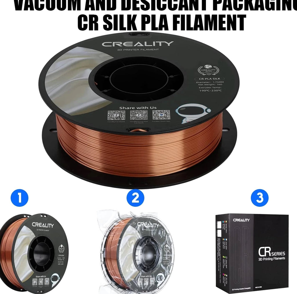 Creality PLA Filament 1.75mm 3D Printer Filament CR-Silk Printing Filament 1kg