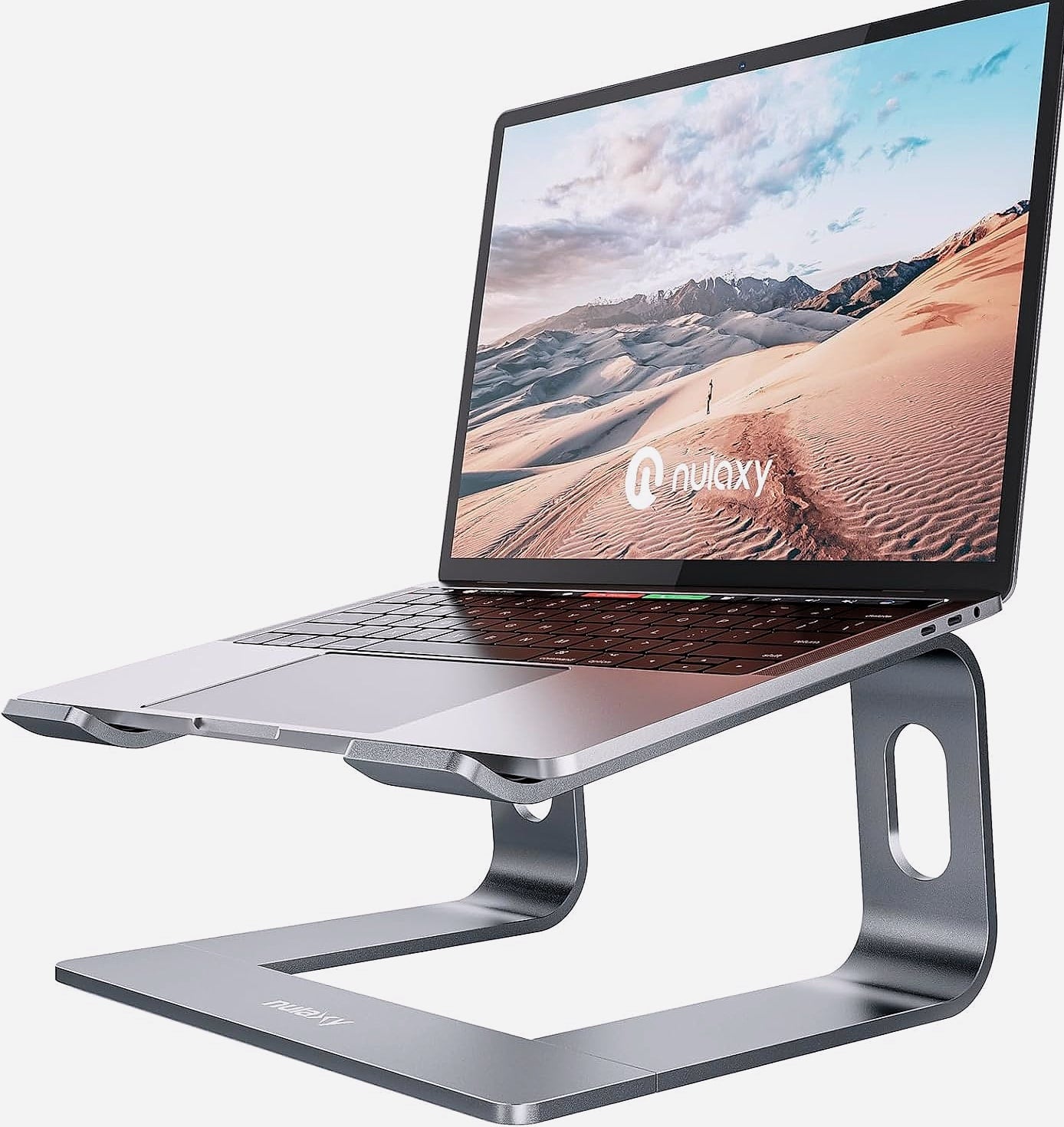 Nulaxy All-Aluminum Laptop Stand for Desk, Ergonomic Detachable Ventilated Cooling Computer Riser, Anti-Slip Design Notebook Holder Compatible with All 10-16" Laptops (MacBook, Dell XPS, HP, Lenovo)