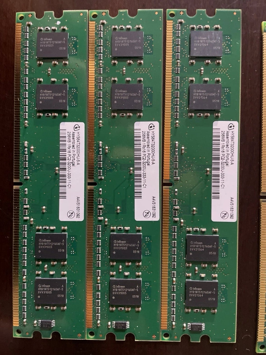 Lot of 40 Pieces Desktop And Server RAM Memory Modules Mixed - 3 Pounds