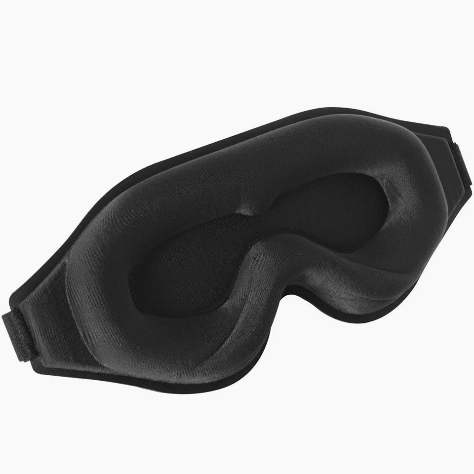 Travel Silk Eye Mask - Blackout Eye Cover for Rest & Deep Sleep (1 Pc)