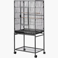 Uimoso Bird Cage with Flat Top, 24.6 x 16.7 x 53.9 inch, Durable Wrought Iron