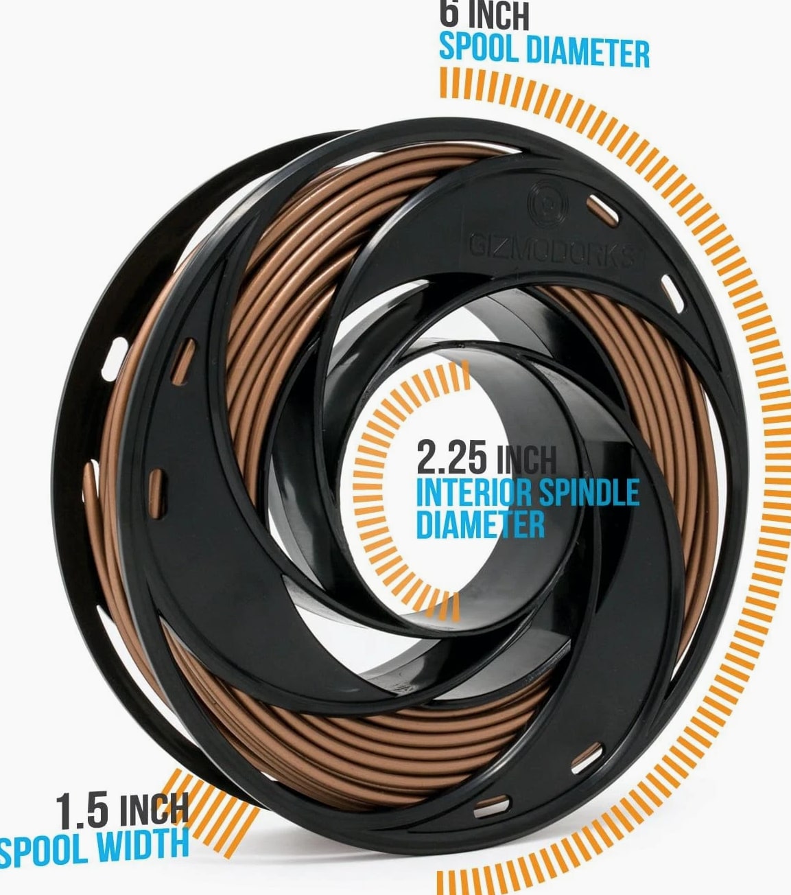 Flexible TPU Filament for 3D Printers 1.75mm 200g - White