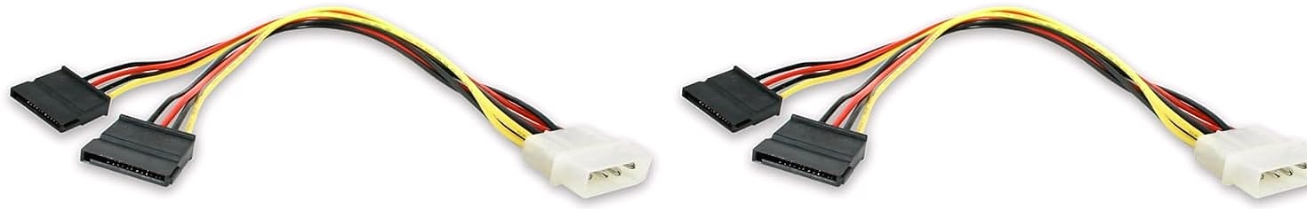 StarTech.com PYO2LP4SATA LP4 to Dual SATA Power Cable