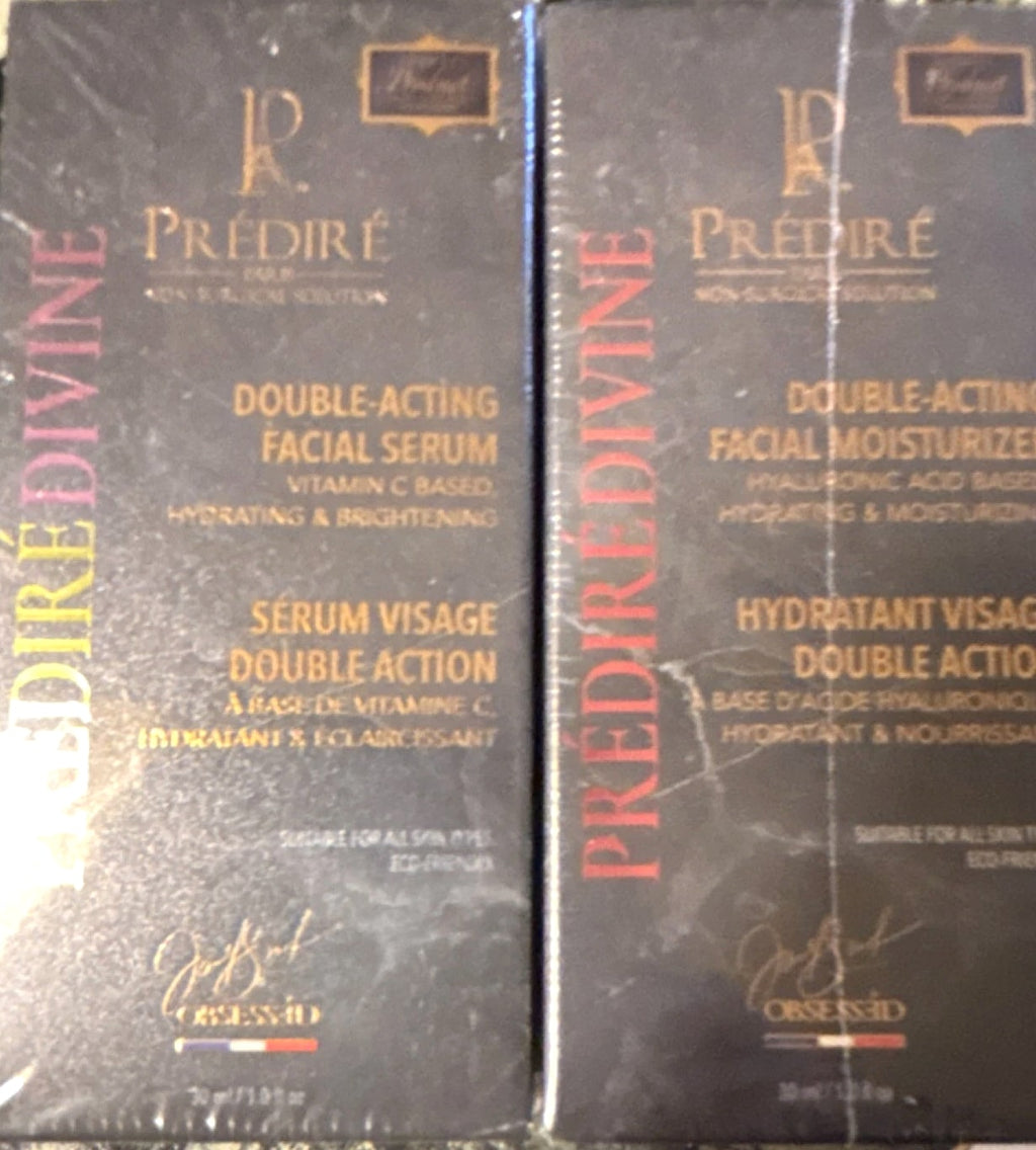 Prédiré Divine Double-Acting Facial Serum + Moisturizer Set with Vitamin C HA