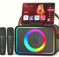 Portable Bluetooth Karaoke Speaker with 2 Wireless Microphones