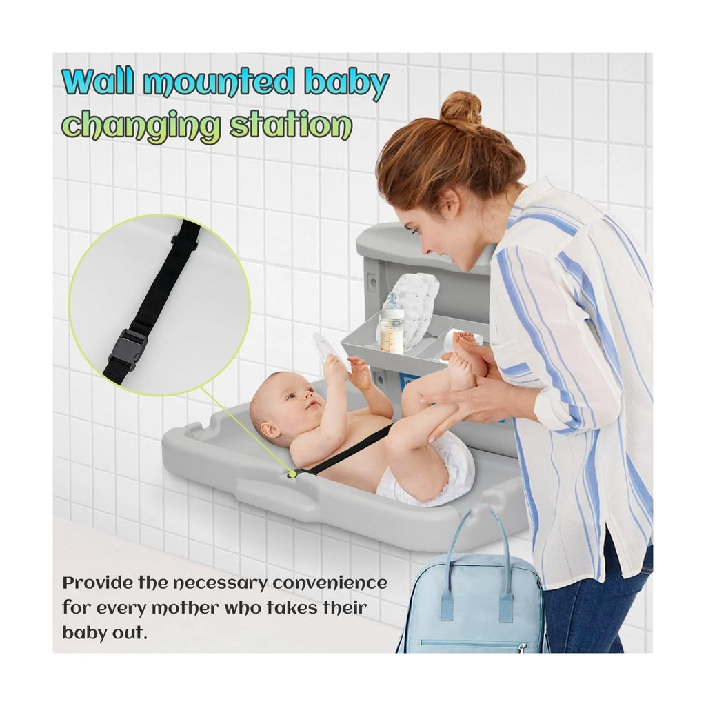Commercial Baby Changing Station,Wall Mounted Baby Changing Station with Safe...