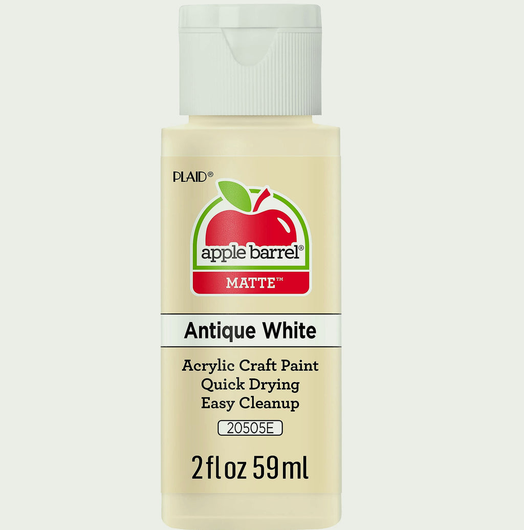 Apple Barrel Acrylic Paint White 2oz Matte Finish Craft