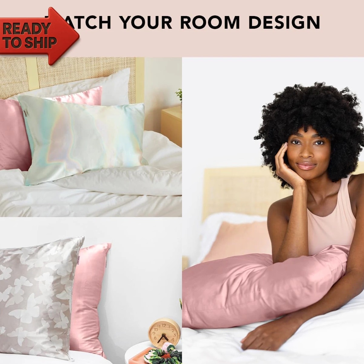 Satin Pillowcase, Softer than Silk Pillow Cases King, Cooling Pillow Covers, Sa
