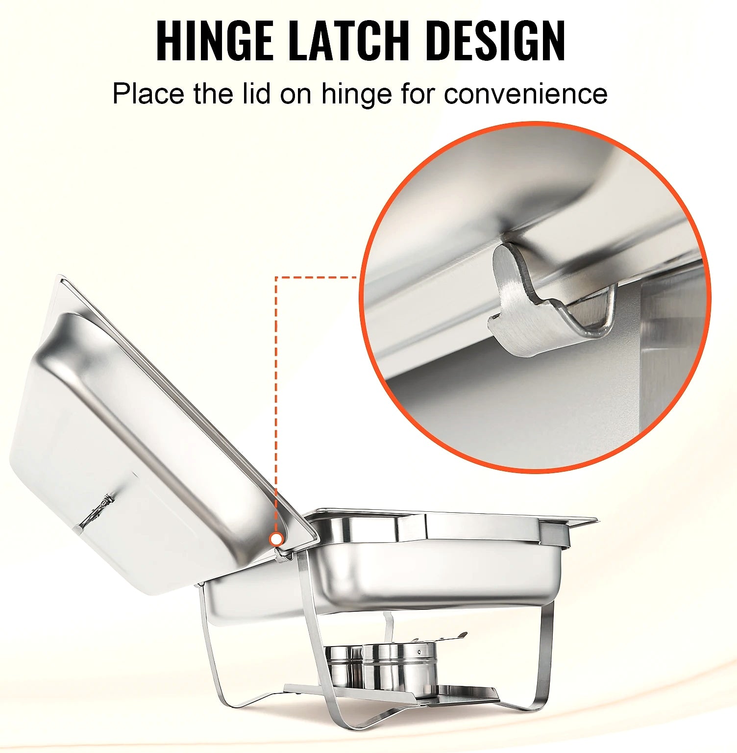 SucceBuy 8QT Rectangle Chafing Dish Buffet Warmer Set
