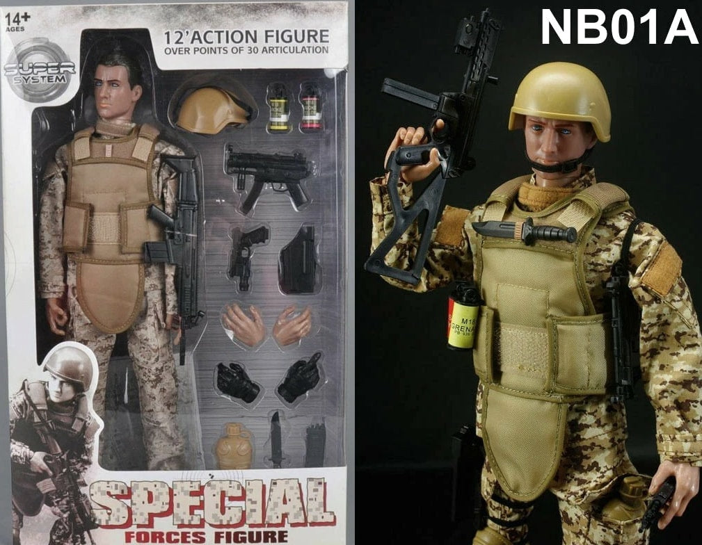 12'' American Military Soldiers Special Forces Army Man Action Figures Play Set