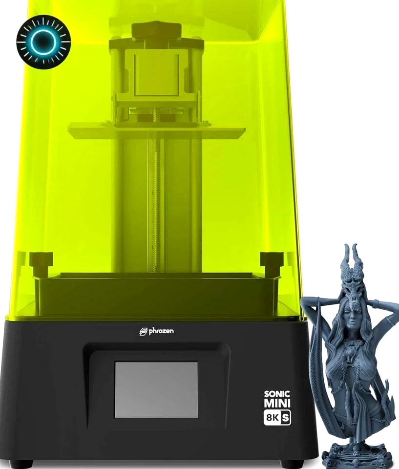 Phrozen Sonic Mini 8K S LCD Resin 3D Printer 7.1" Monochrome LCD Tabletop