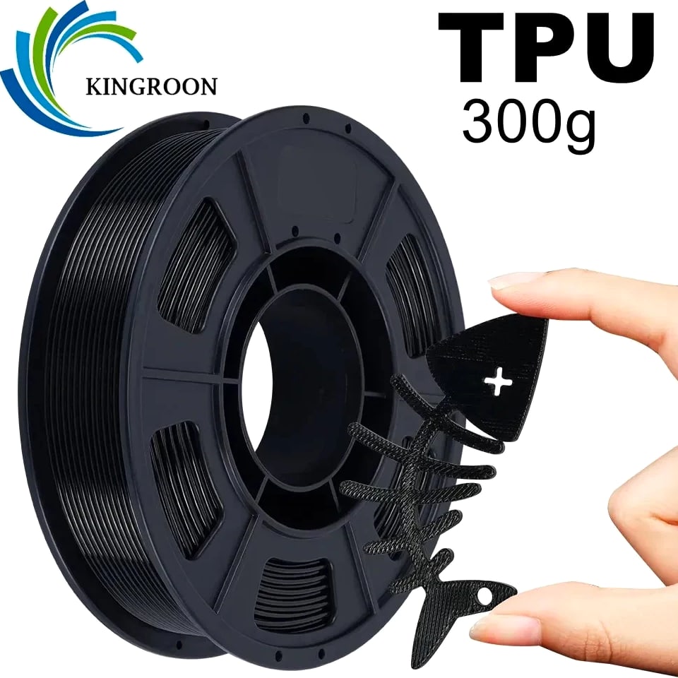 TPU Filament 1.75mm 0.3KG (Not 1kg) - Flexible 95A Soft 3D Printer Material