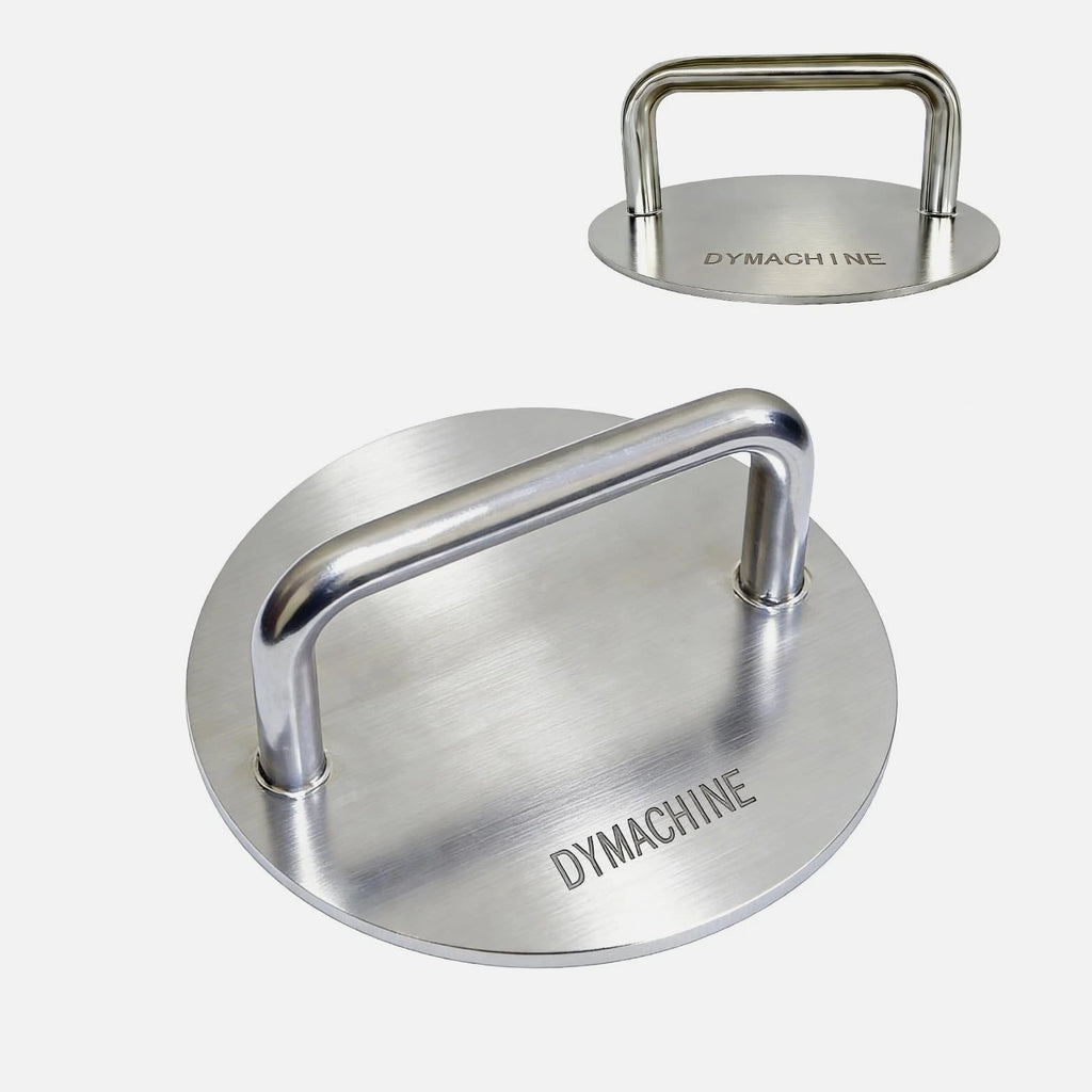 Smash Burger Press - 8.5 Inch Stainless Steel Hamburger Press, 2.5mm Thick Heavy Duty