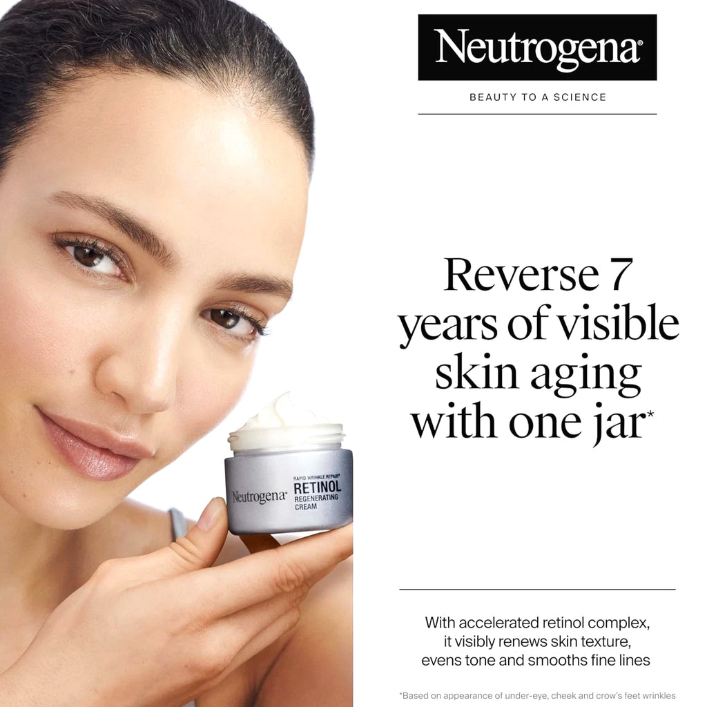 Hydrating Neutrogena Face Moisturizer with Retinol & Hyaluronic Acid, 1.7oz
