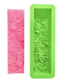 Rose Loaf Mold, 1 lb 5oz Flower Silicone Soap Molds, 3D Embossed Crafts Mold