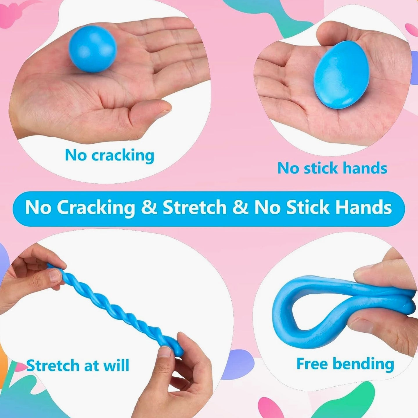 Creative Polymer Clay Starter Set - 50 Colors for Kids Age 4+ - Fun & Engaging