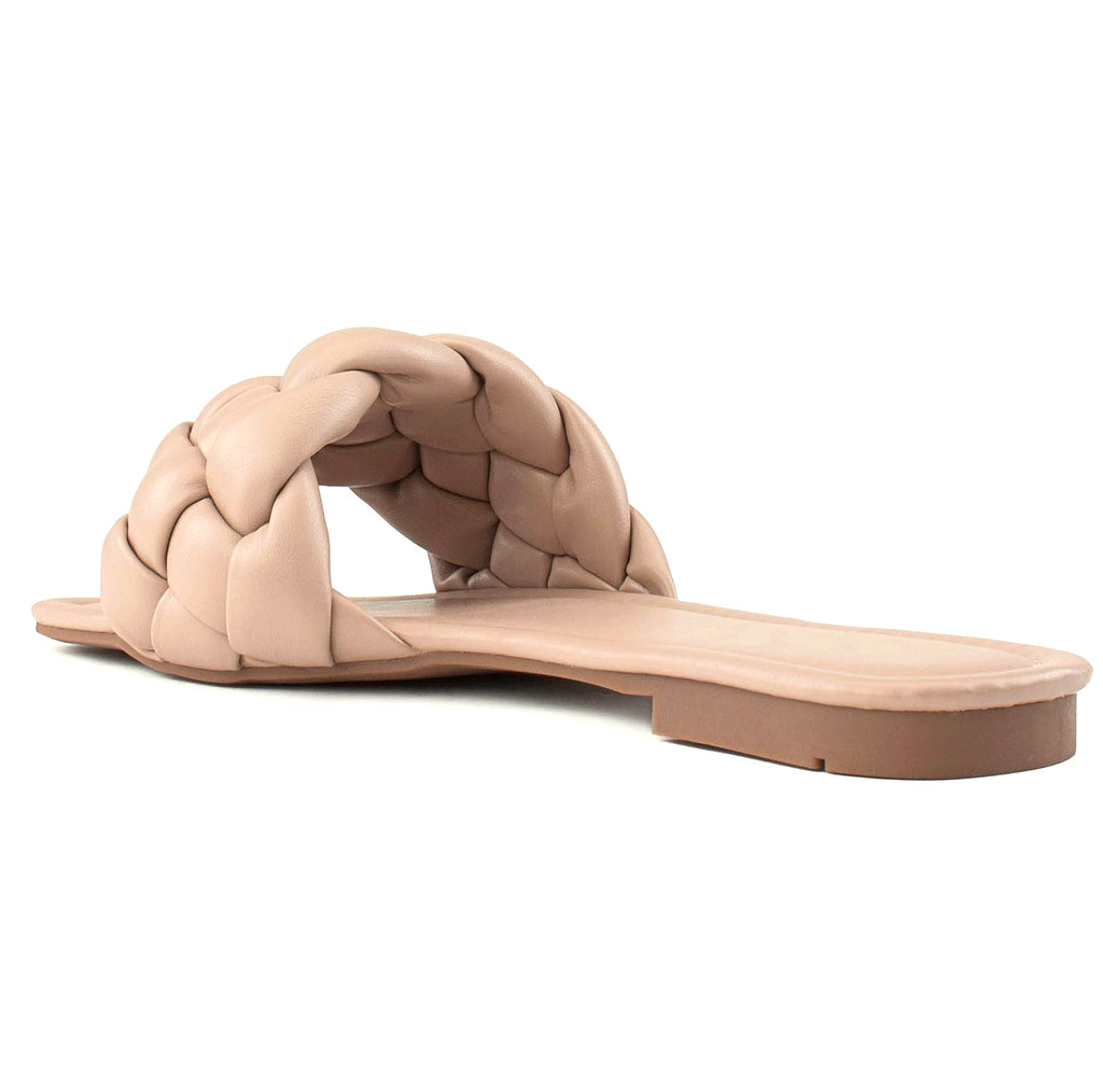 RF Room of Fashion Women's Open Square Toe Slide Sandals