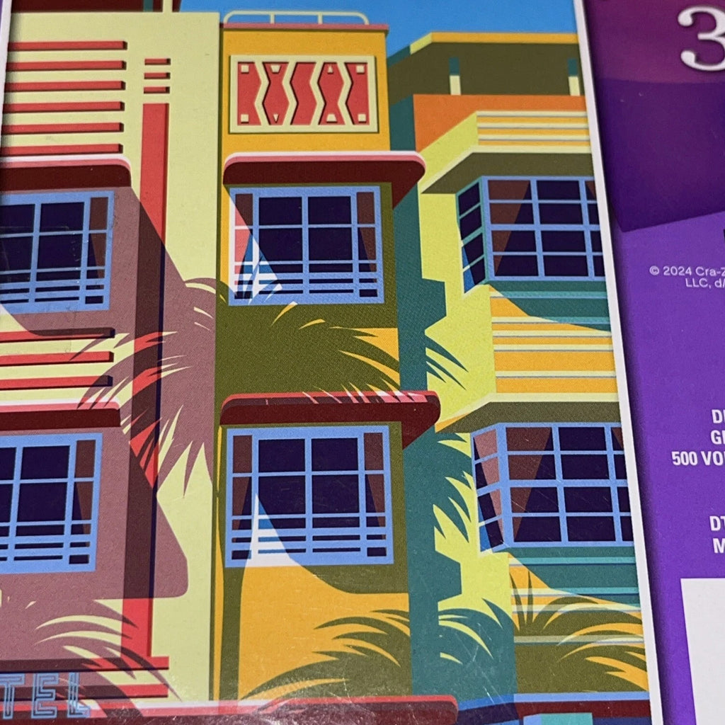 Miami Art Deco Puzzle 350 Pieces Colorful Buildings NEW SEALED Artbox