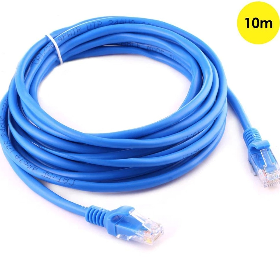 CAT5e Ethernet Cable Lan Computer Network CAT5 RJ45 Internet Blue Patch Cord