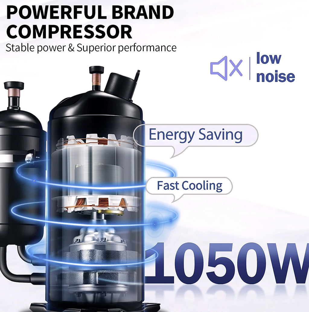 SucceBuy 22-30 L/H Soft Ice Cream Machine Commercial Desktop
