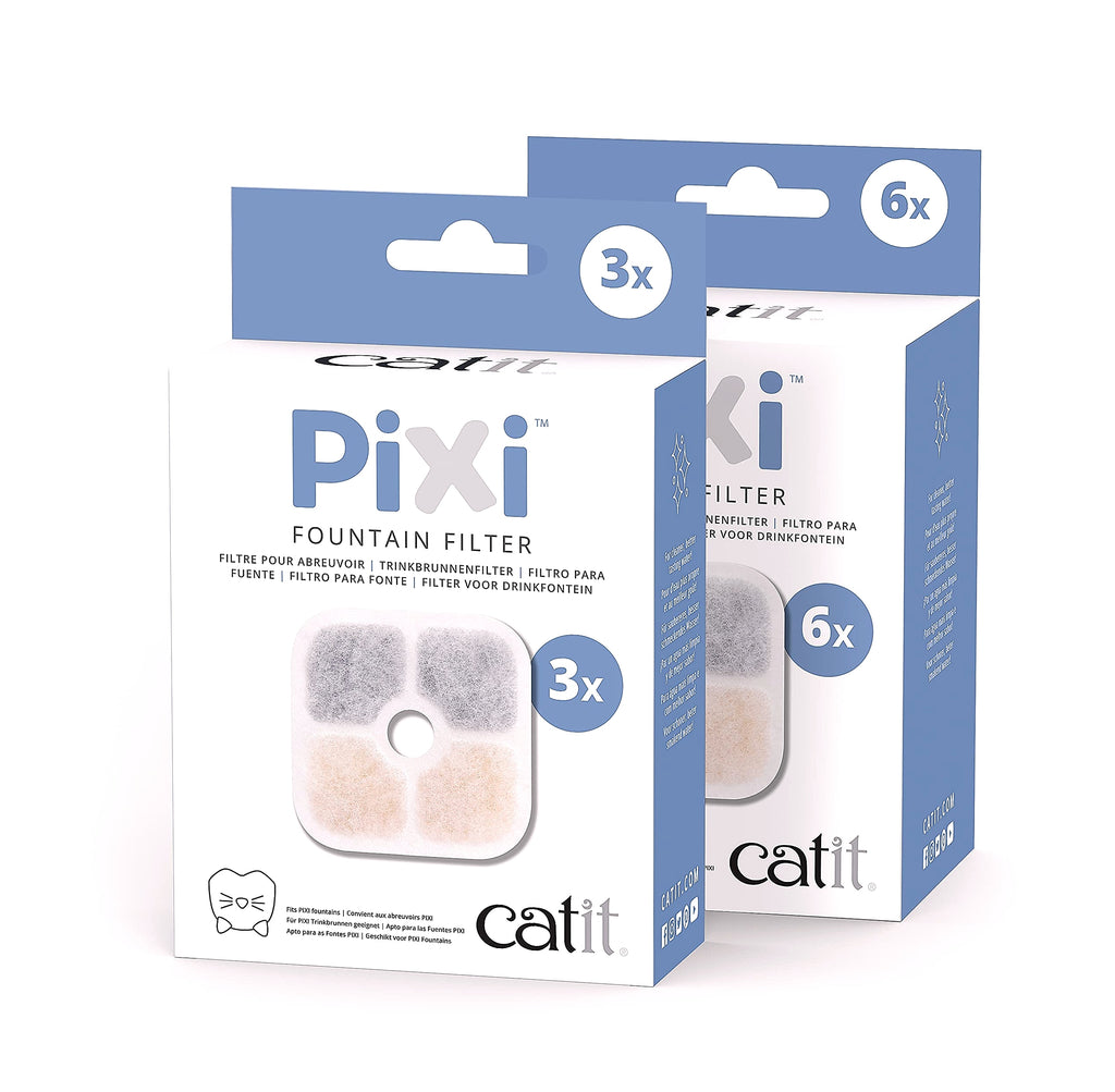 Catit PIXI Replacement Water Filter 6-Pack for Cat Fountains