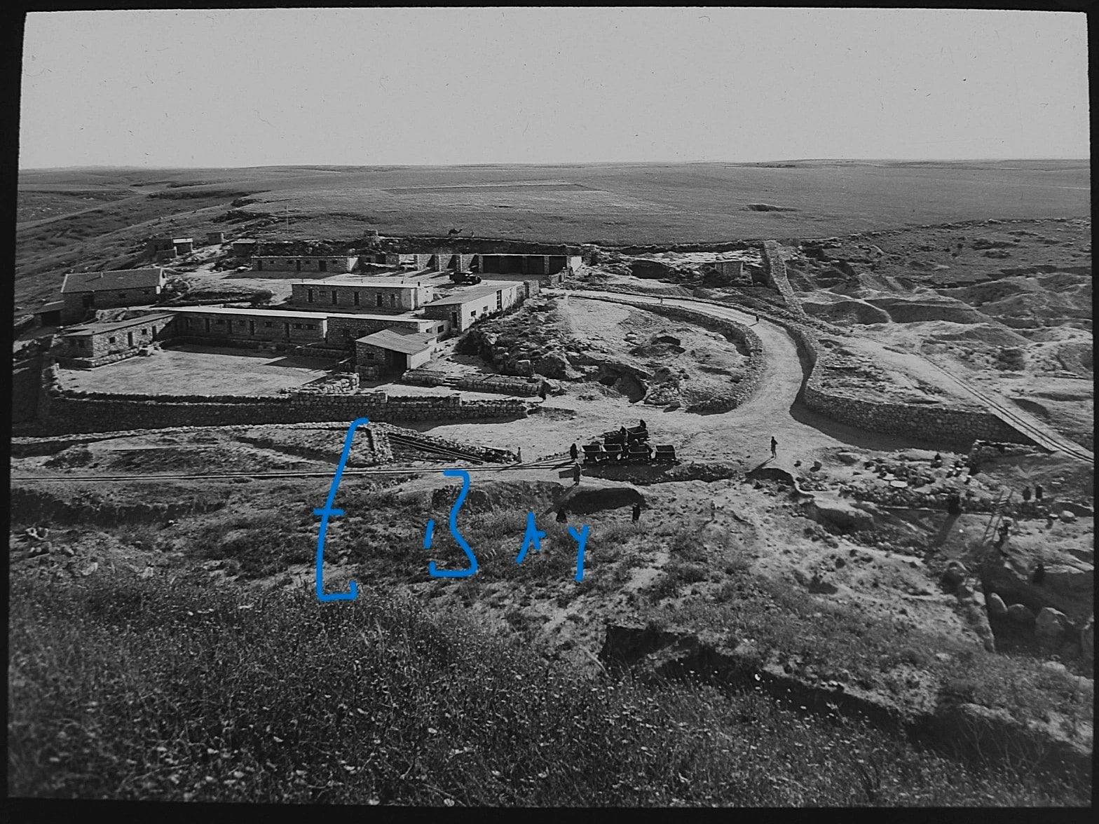 Photo TEL LACHISH EXCAVATION NO17 C1938 Vintage Magic Lantern Slide ISRAEL
