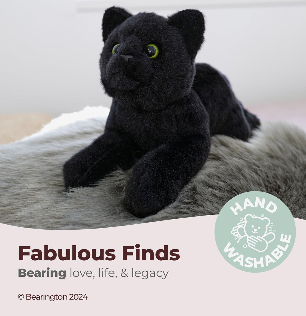 Bearington Lil' Jinx Black Cat Plush Toy, 8 Inch