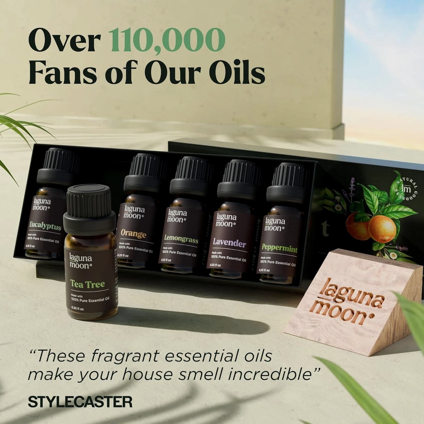 Essential Oils Aromatherapy Set - 6 Pure Oils for Diffusers, Home Care, Candles