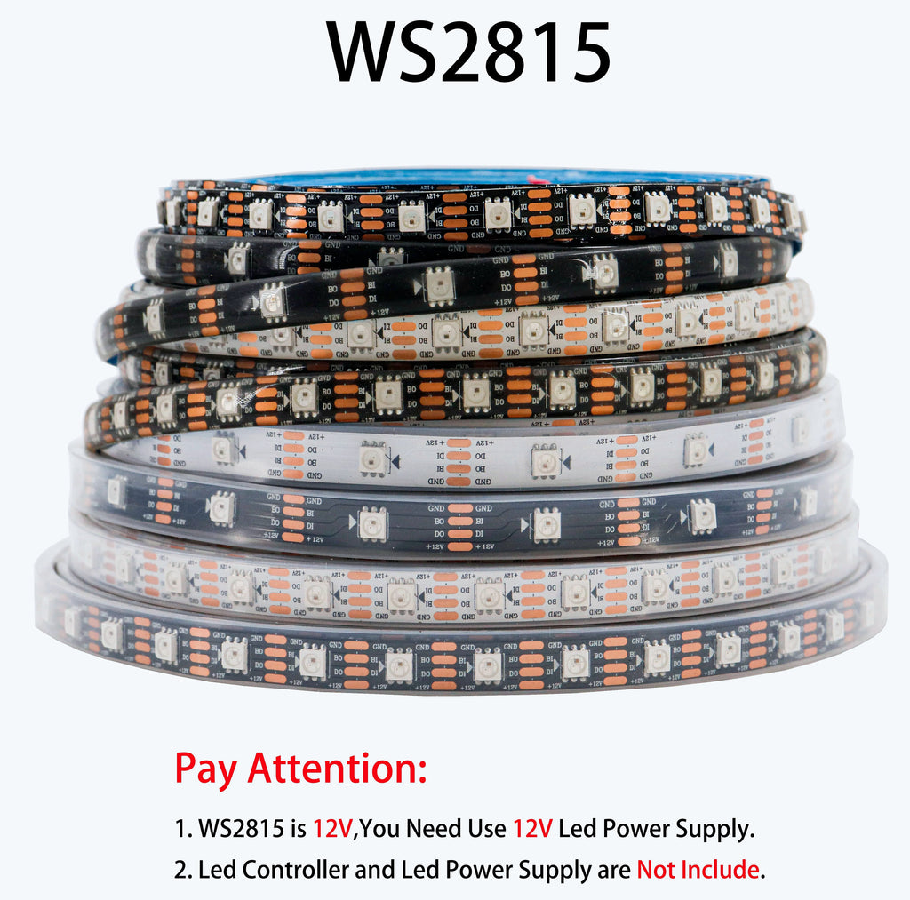 Xnbada WS2812B RGB LED Strip Lights Individually Addressable