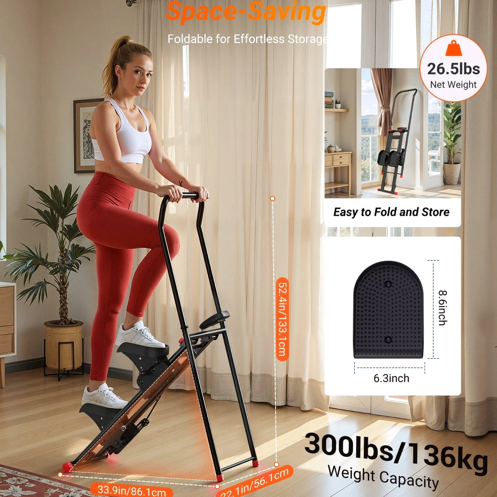 MERACH Stair Stepper for Home Gym Full-Body Workout Adjustable Handlebar/Pedal