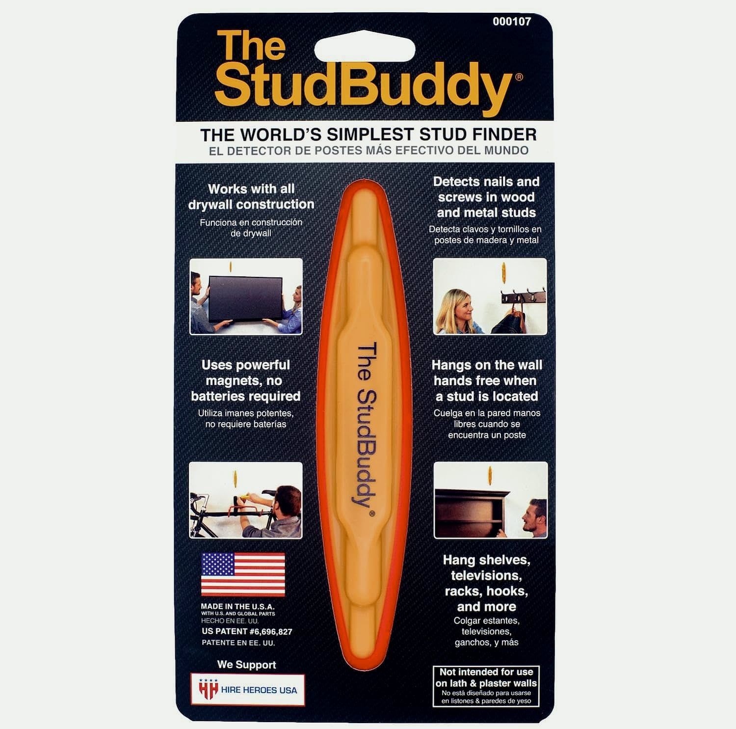 The StudBuddy Magnetic Stud Finder for Drywall