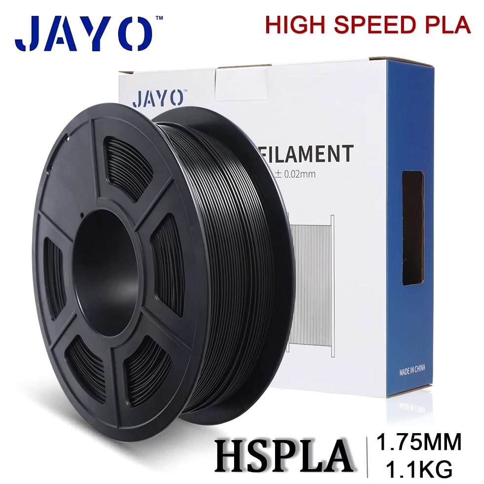 JAYO 1.1KG High Speed PLA Black 3D Printer Material 1.75MM Fast Printing HSPLA