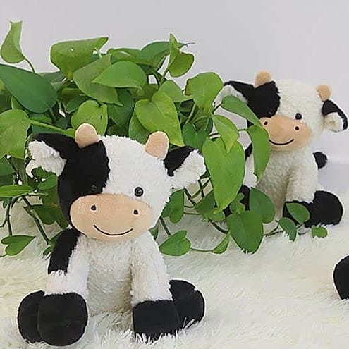 BSVOME 9 Inch Cow Plush Stuffed Animal Soft Toy