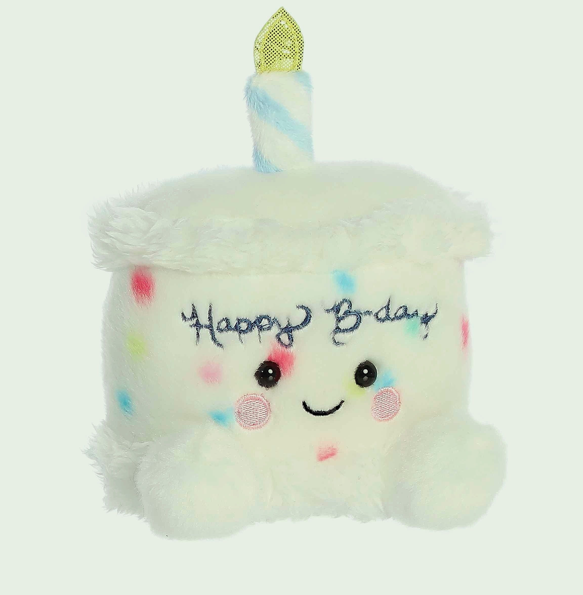 Aurora Palm Pals Happy B'Day Cake Stuffed Animal 5.5 inch
