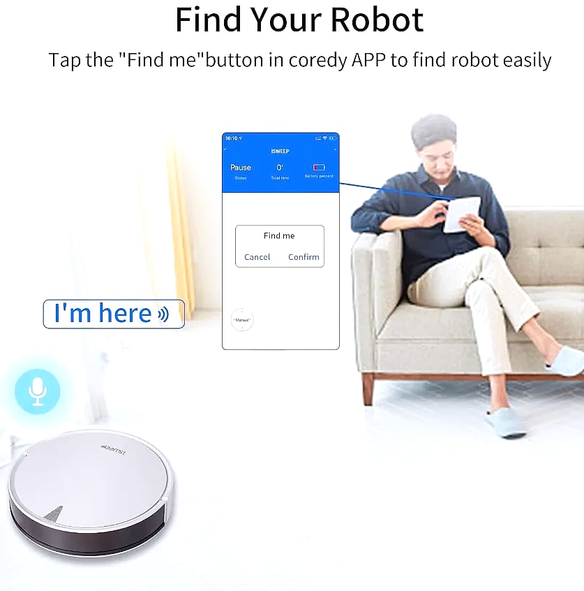 SHXI X5 Robot Vacuum and Mop Cleaner 2000Pa Suction