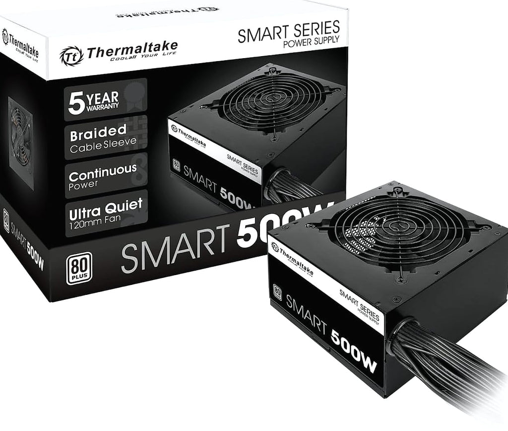 Thermaltake Smart 500W 80+ White PSU with 120mm Fan