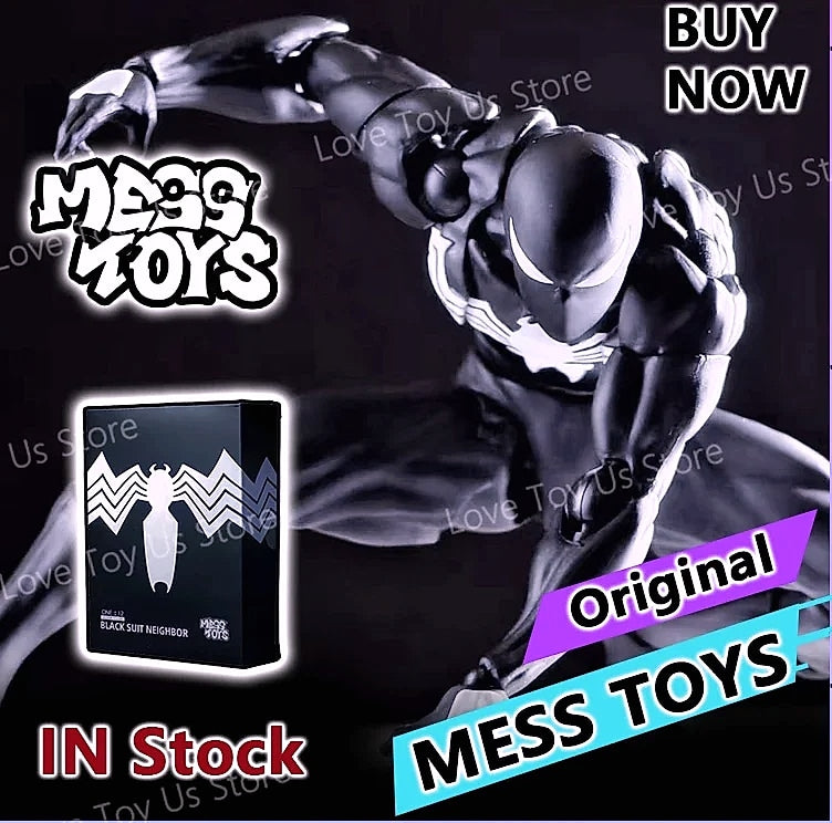 Bandai Spider-Man Symbiote Action Figure Black Suit