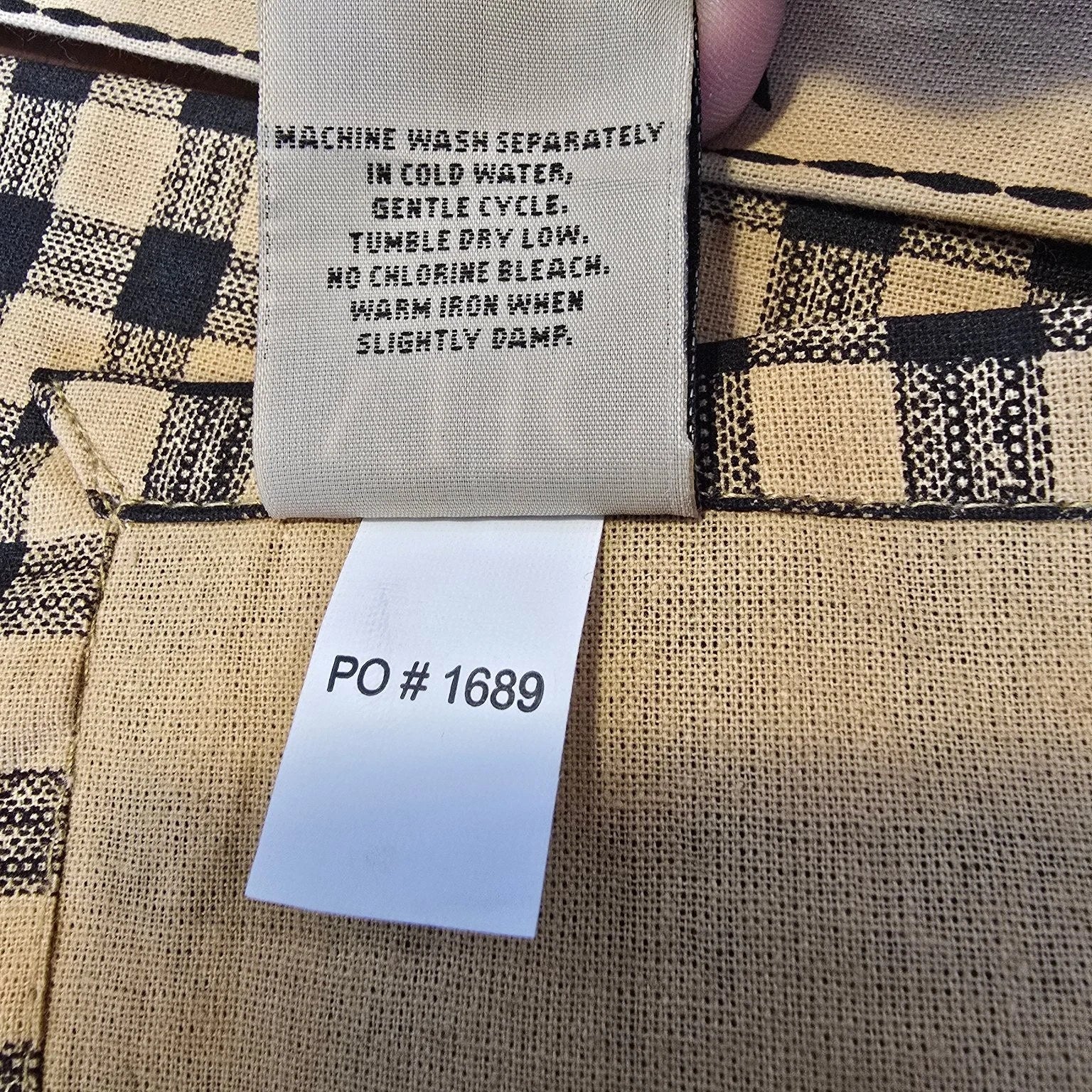 VHC Brands Seasons Crest Cotton Towel Set 2-Piece Fall Harvest Gingham NEW