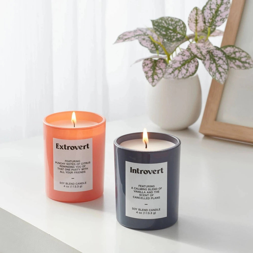 2pk Introvert Extrovert Jar Candle Set 4oz Citrus Vanilla Room Essentials