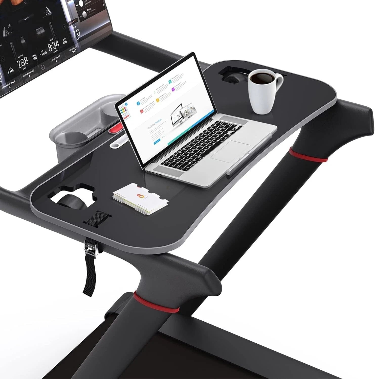 Universal Ergonomic Treadmill Desk Tray with Tablet Holder - 15" D x 35.4" W=