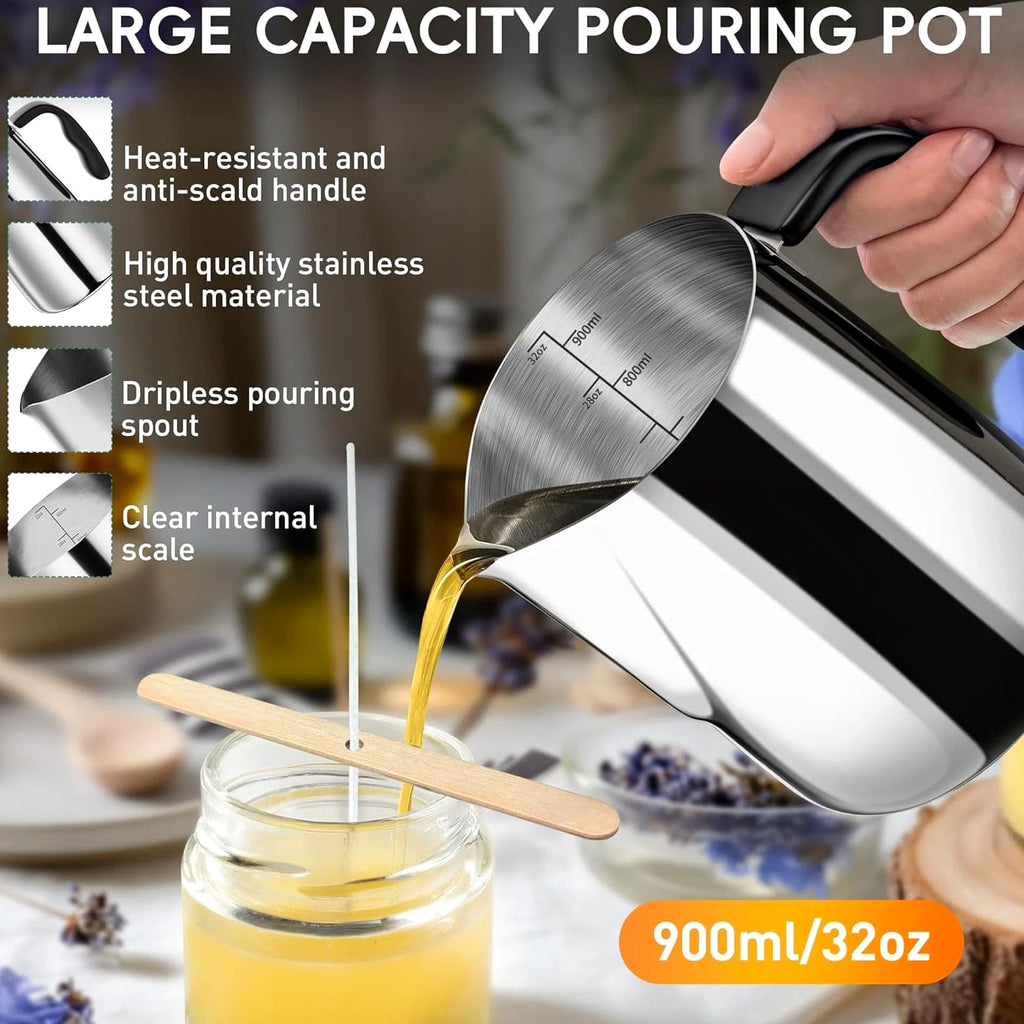 Candle Making Kit with Hot Plate, Candle Making Supplies for Beginners Adults, W...