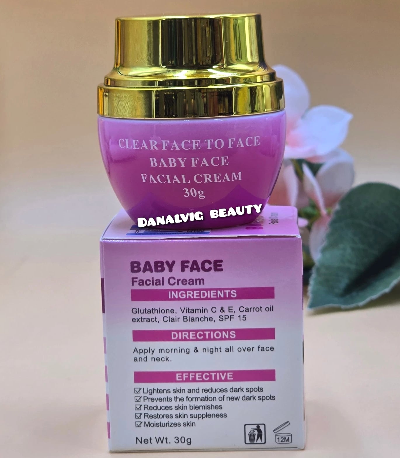 baby face facial cream Active Clear Dark Spots $ Scars In 7 Days