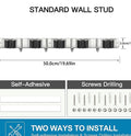 Stainless Steel Wall Mounted Mop and Broom Holder Organizer
