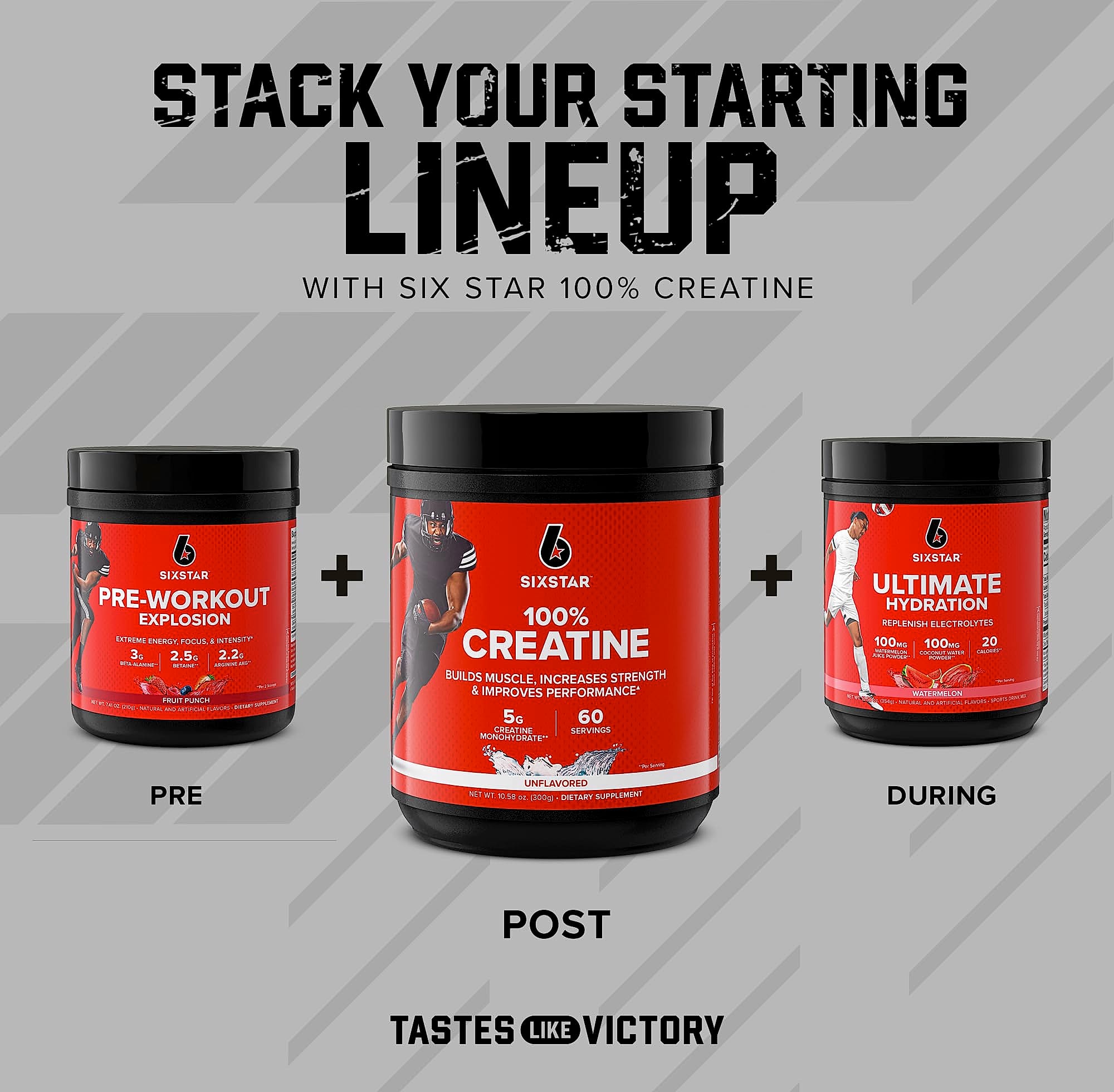 Six Star 100% Creatine Monohydrate Powder, Unflavored