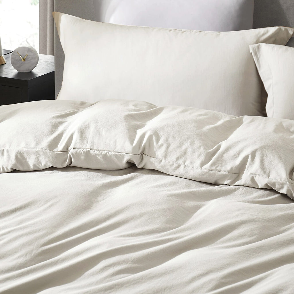 3 Pc Duvet Cover Set, King/Queen Soft Pre-Washed Comforter Cover & Pillow Shams